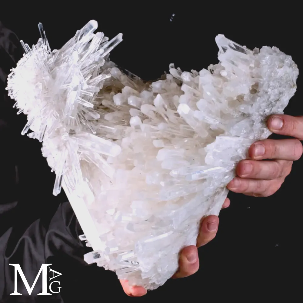 Drusa di Quarzo Aghiforme di Qualità Superiore – Santander, Colombia