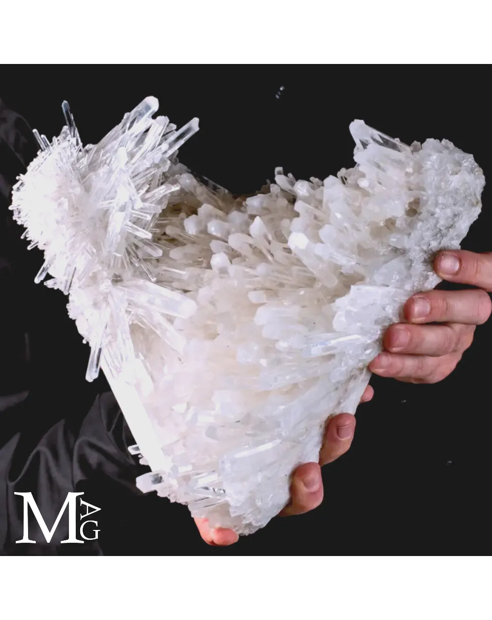 Drusa di Quarzo Aghiforme di Qualità Superiore – Santander, Colombia