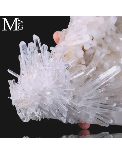Drusa di Quarzo Aghiforme di Qualità Superiore – Santander, Colombia