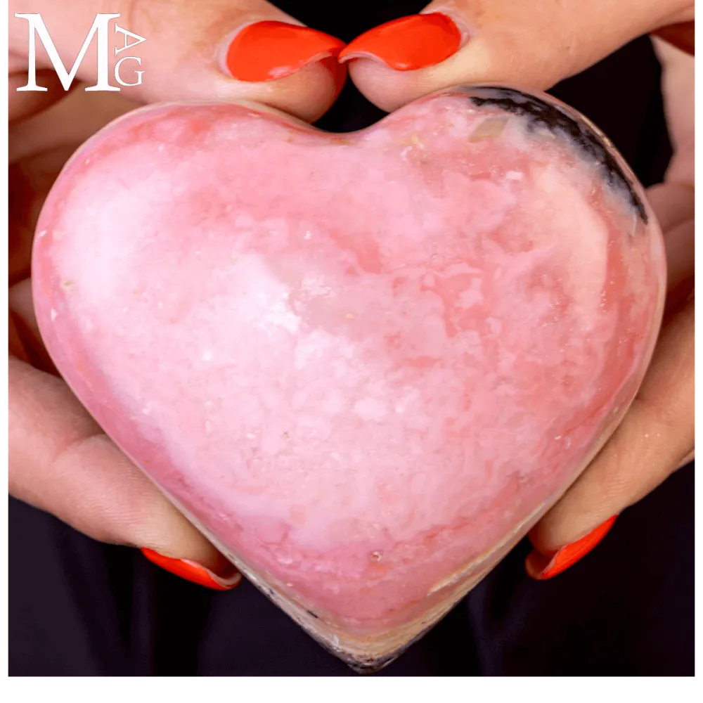 Cuore in Rodonite Rosa – Perù