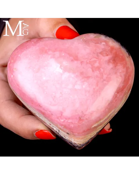 Cuore in Rodonite Rosa – Perù