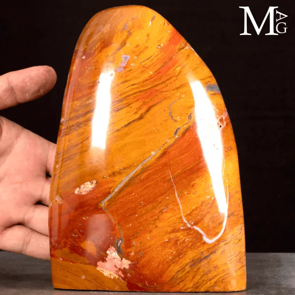 Diaspro Rosso-Arancio Agatizzato.
