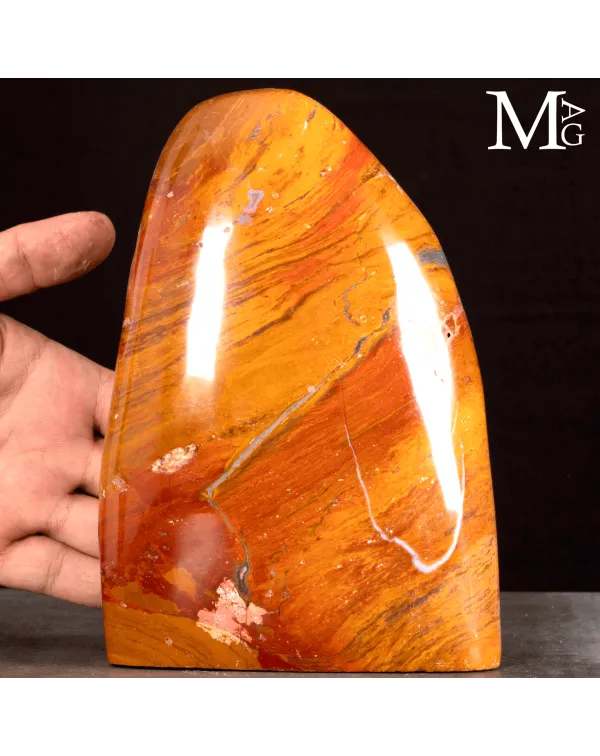 Diaspro Rosso-Arancio Agatizzato.