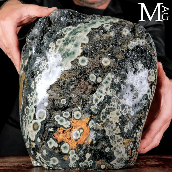 Ocean Jasper – Grande diaspro oceanico orbiculare della 4ª vena