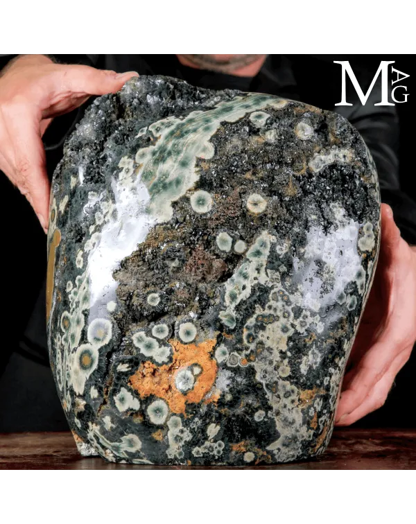 Ocean Jasper – Grande diaspro oceanico orbicular...