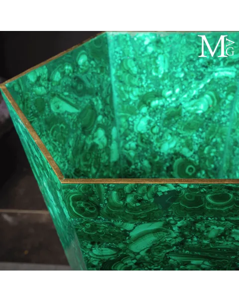 Vaso Imperiale in Malachite - Arredo Lapidario.