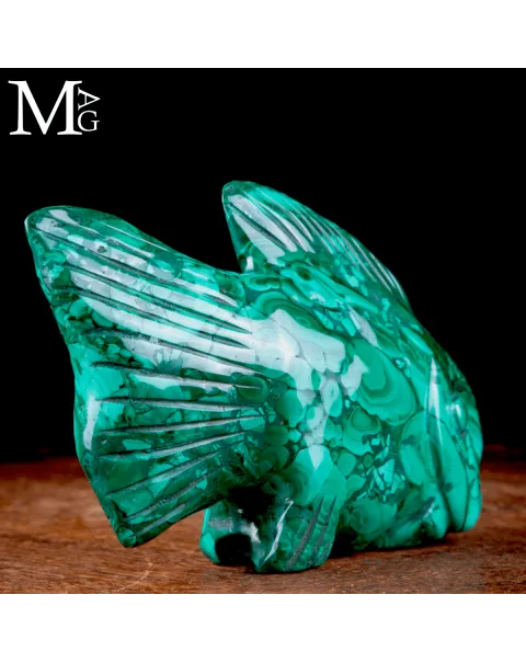 Scultura in Malachite – Pesce Tropicale.