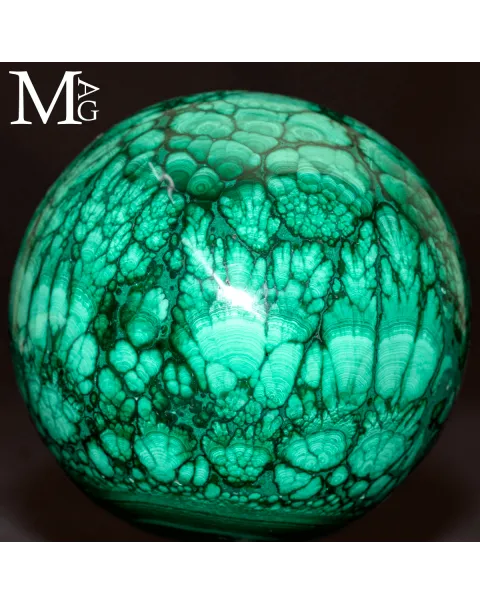 Sfera in Malachite Naturale.