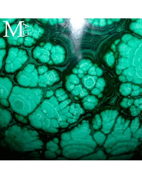 Sfera in Malachite Naturale.