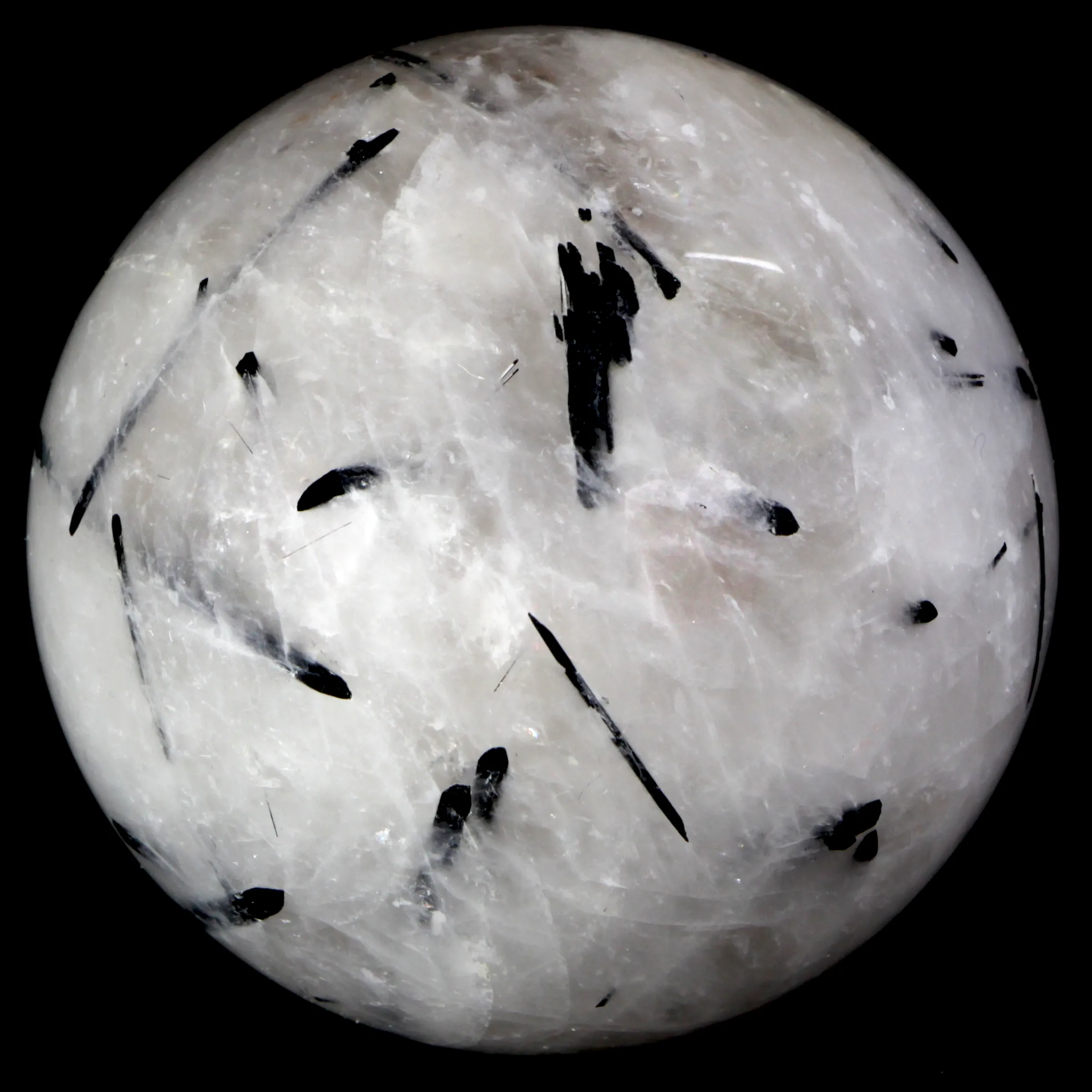 Sfera in Quarzo Tormalinato