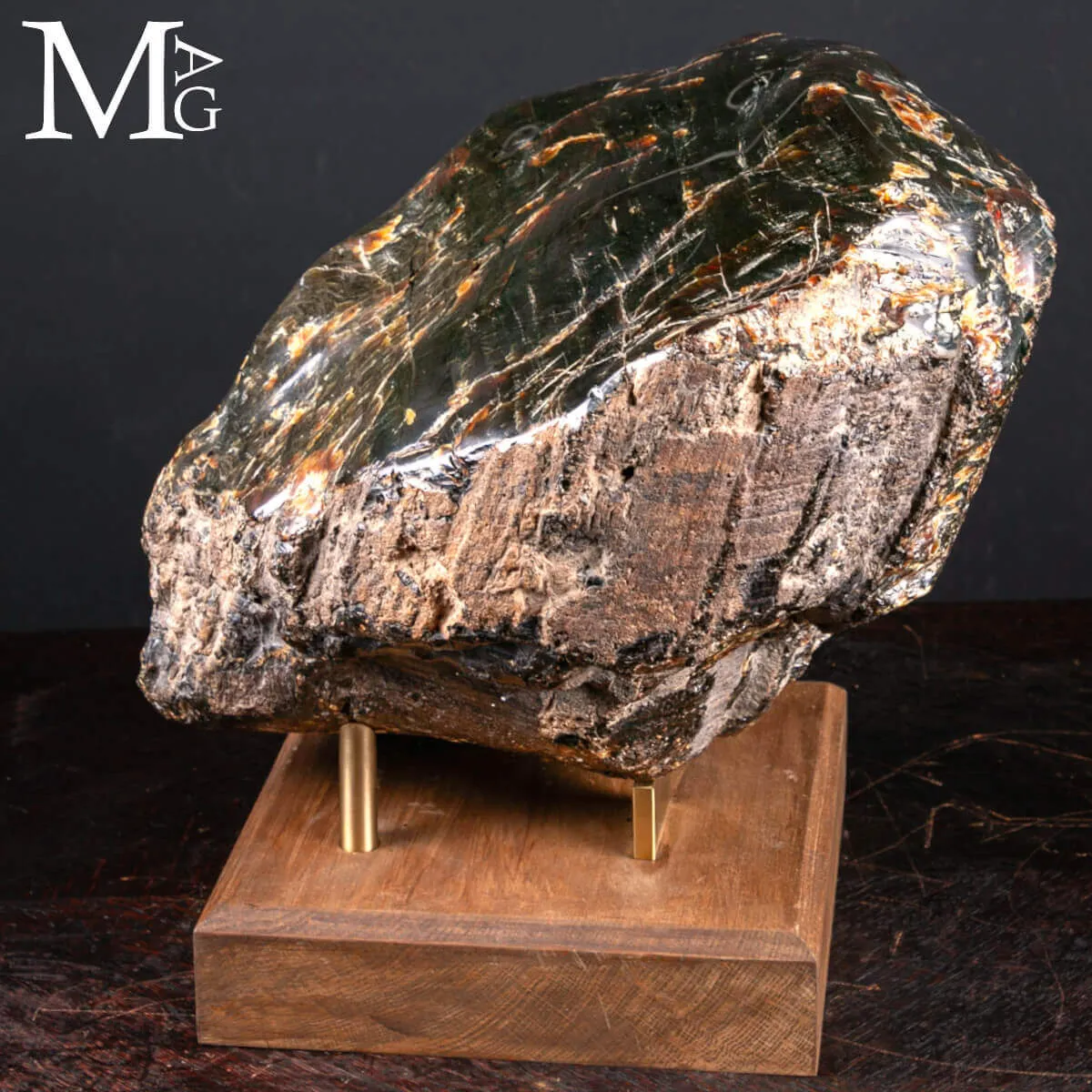 Grande blocco di ambra fossile – Isola di Sumatra
