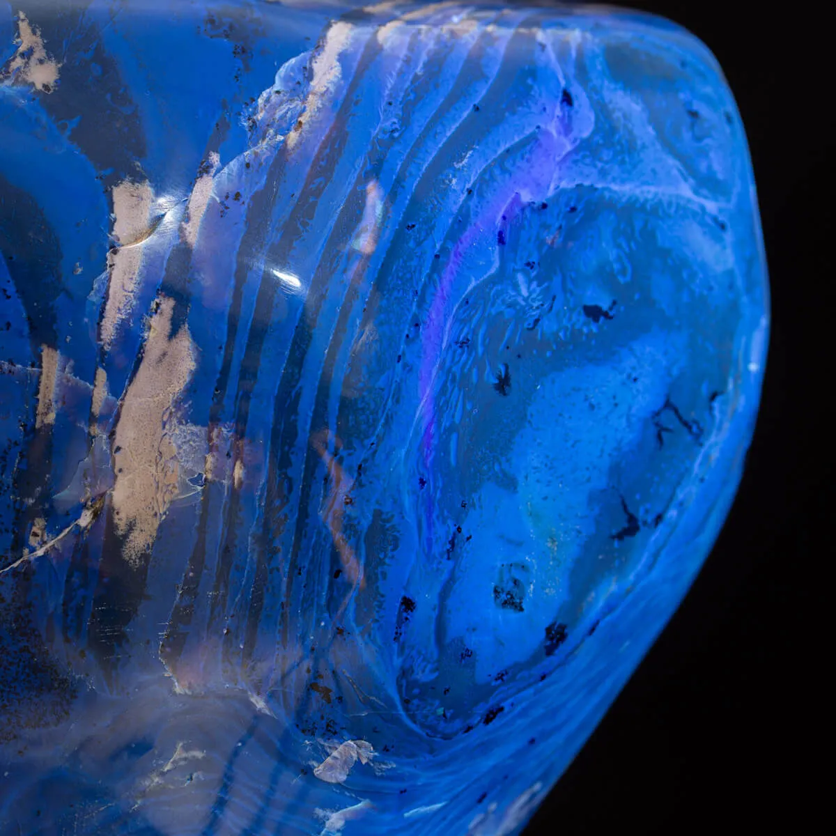 Esemplare Unico di Ambra Blu di Sumatra.