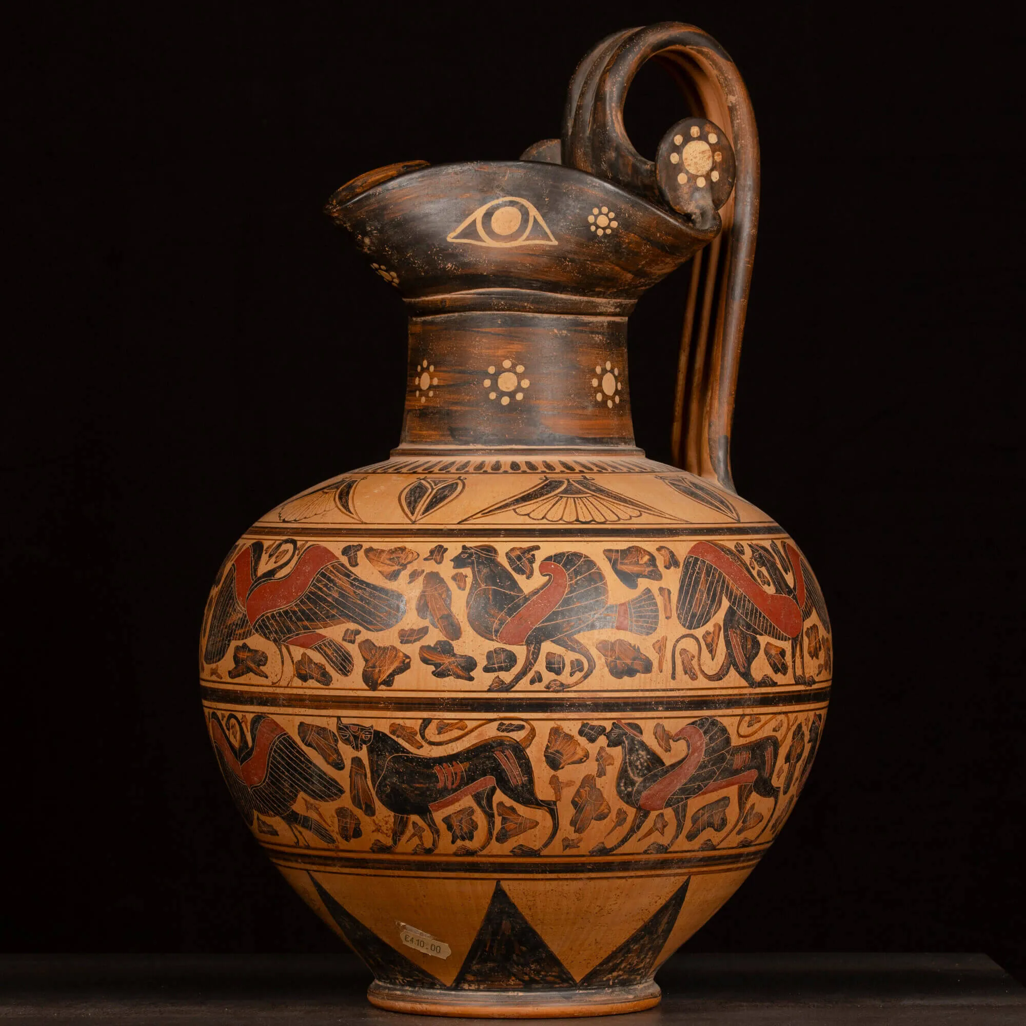 Olpe Corinzia a figure nere – Riproduzione.