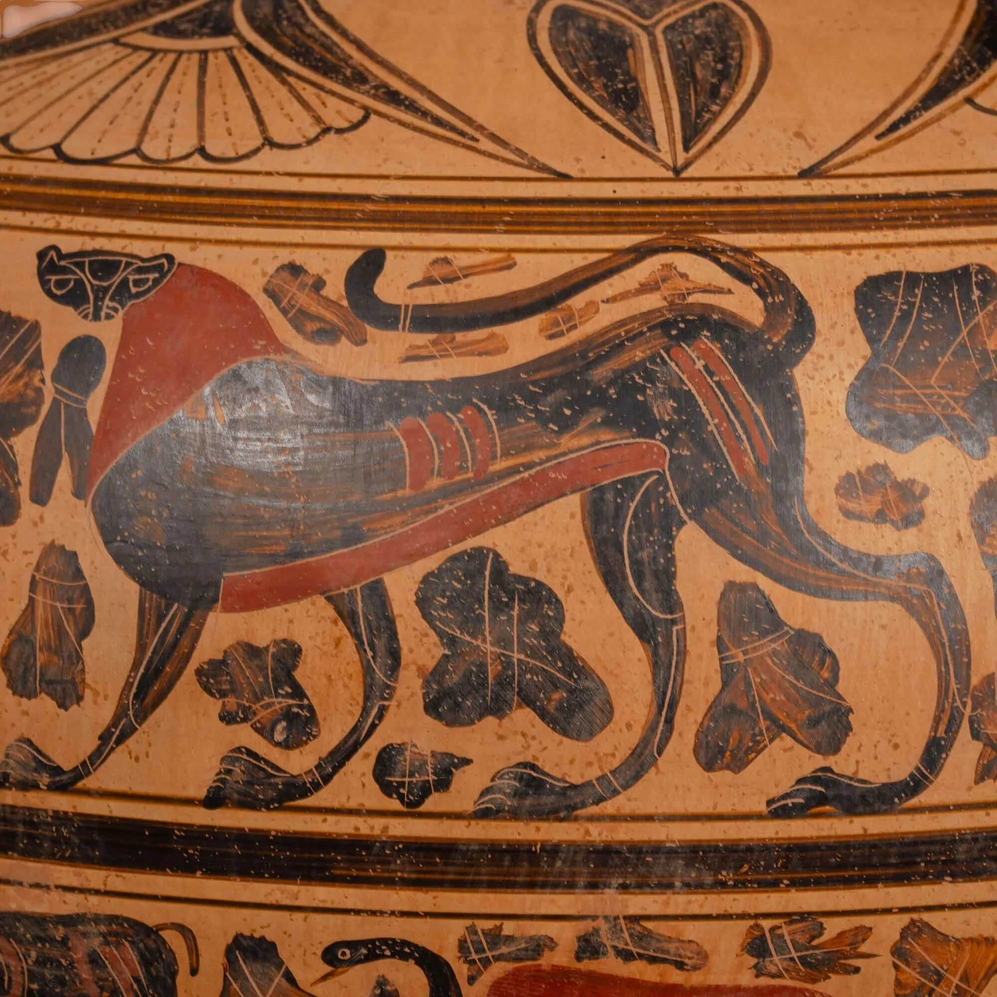 Olpe Corinzia a figure nere – Riproduzione.