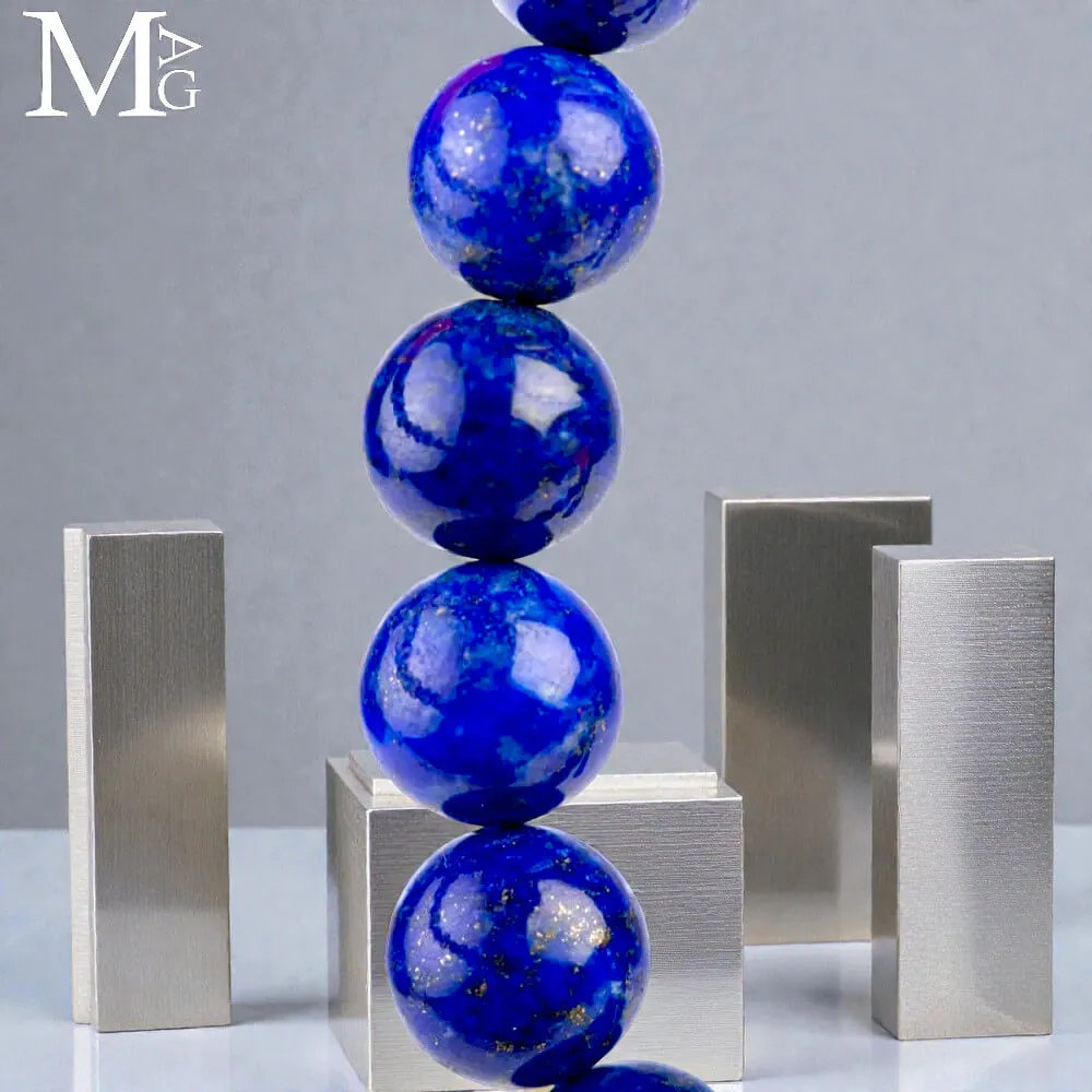 Bracciale in Lapislazzuli – 20 Sfere da 10 mm