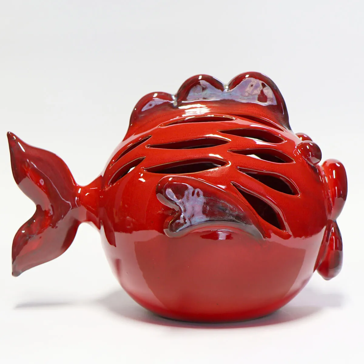 Scultura Pesce in Ceramica