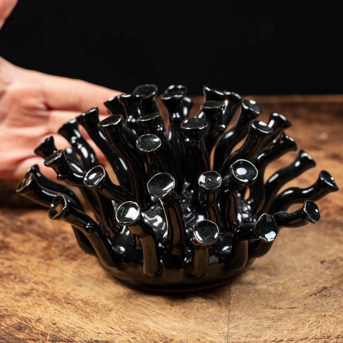 Scultura Corallo Astratto Ceramica
