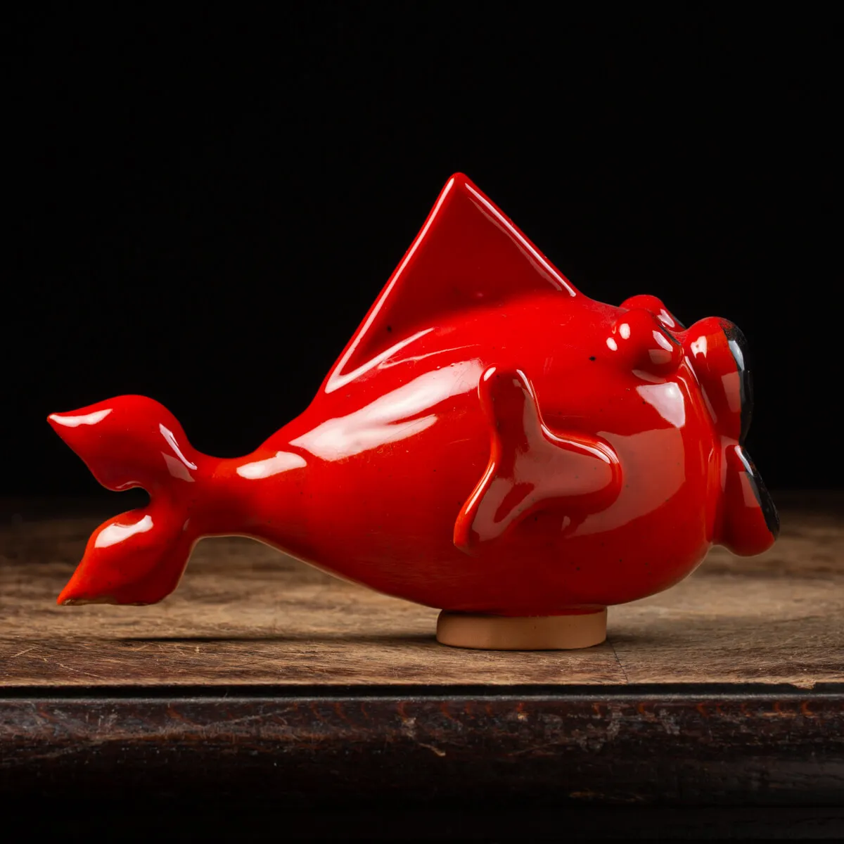 Scultura Pesce in Ceramica