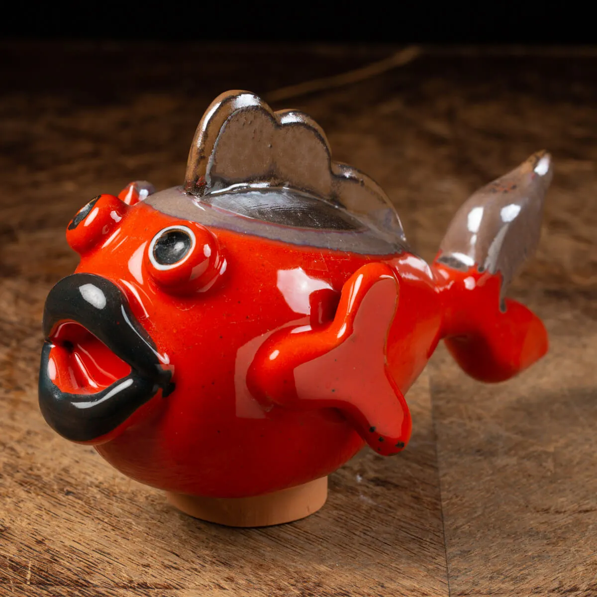 Scultura Pesce in Ceramica