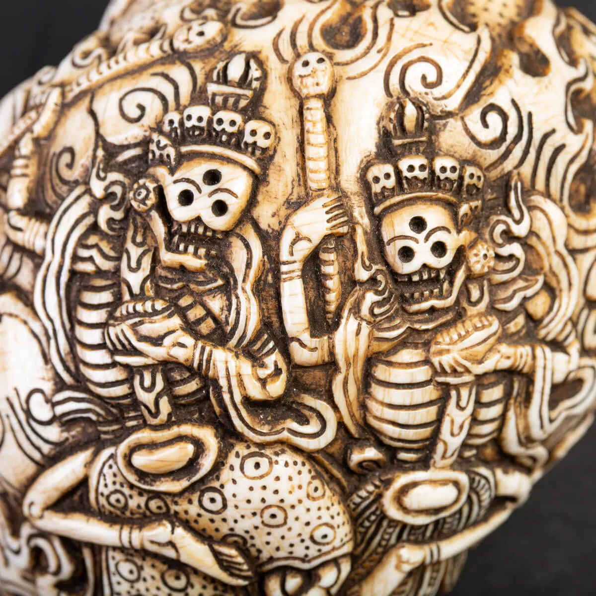 Conchiglia Tibetana intagliata - Shankha.