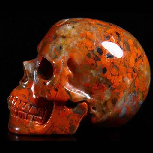 Teschio di Diaspro Rosso