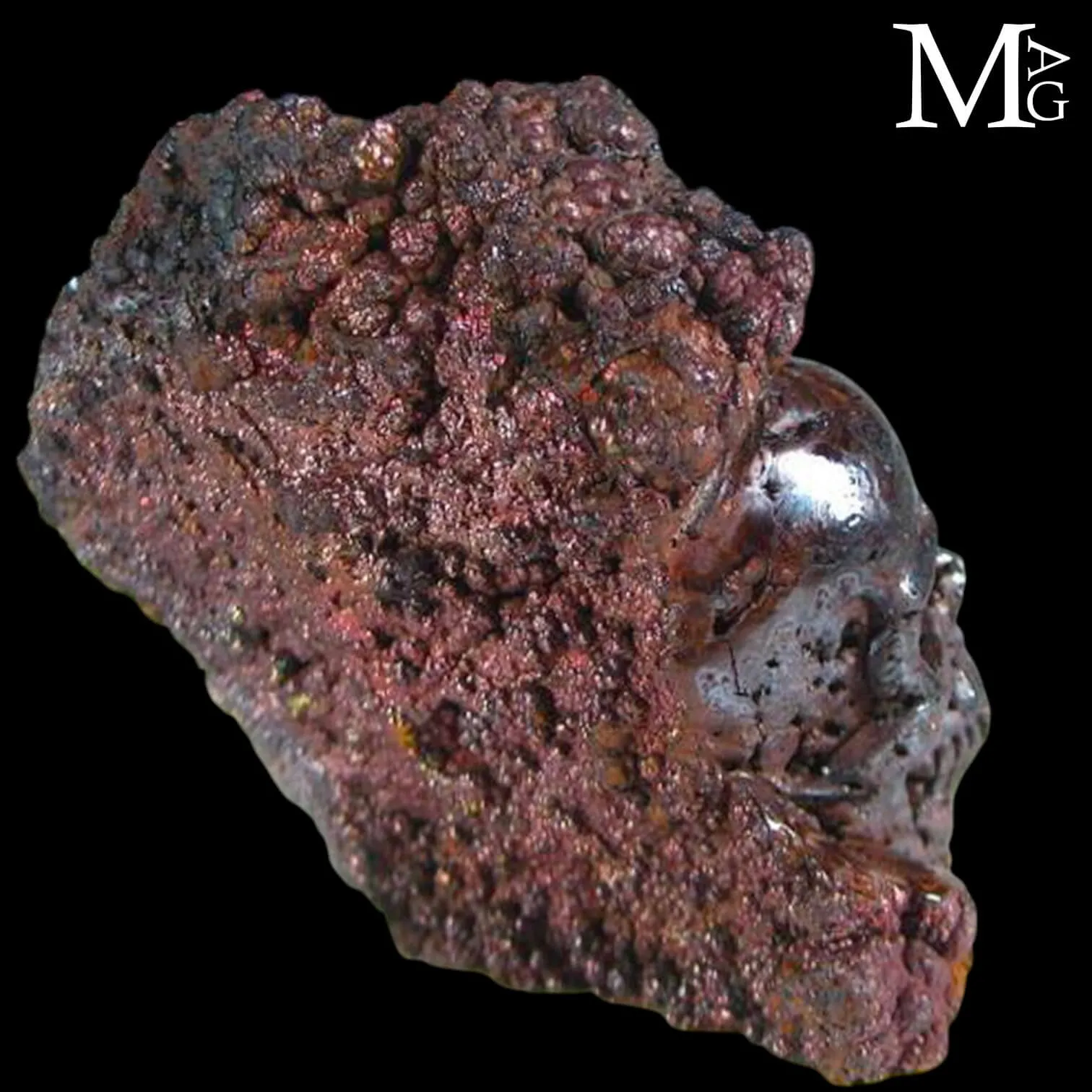 Teschio in Limonite naturale – Scultura artigianale