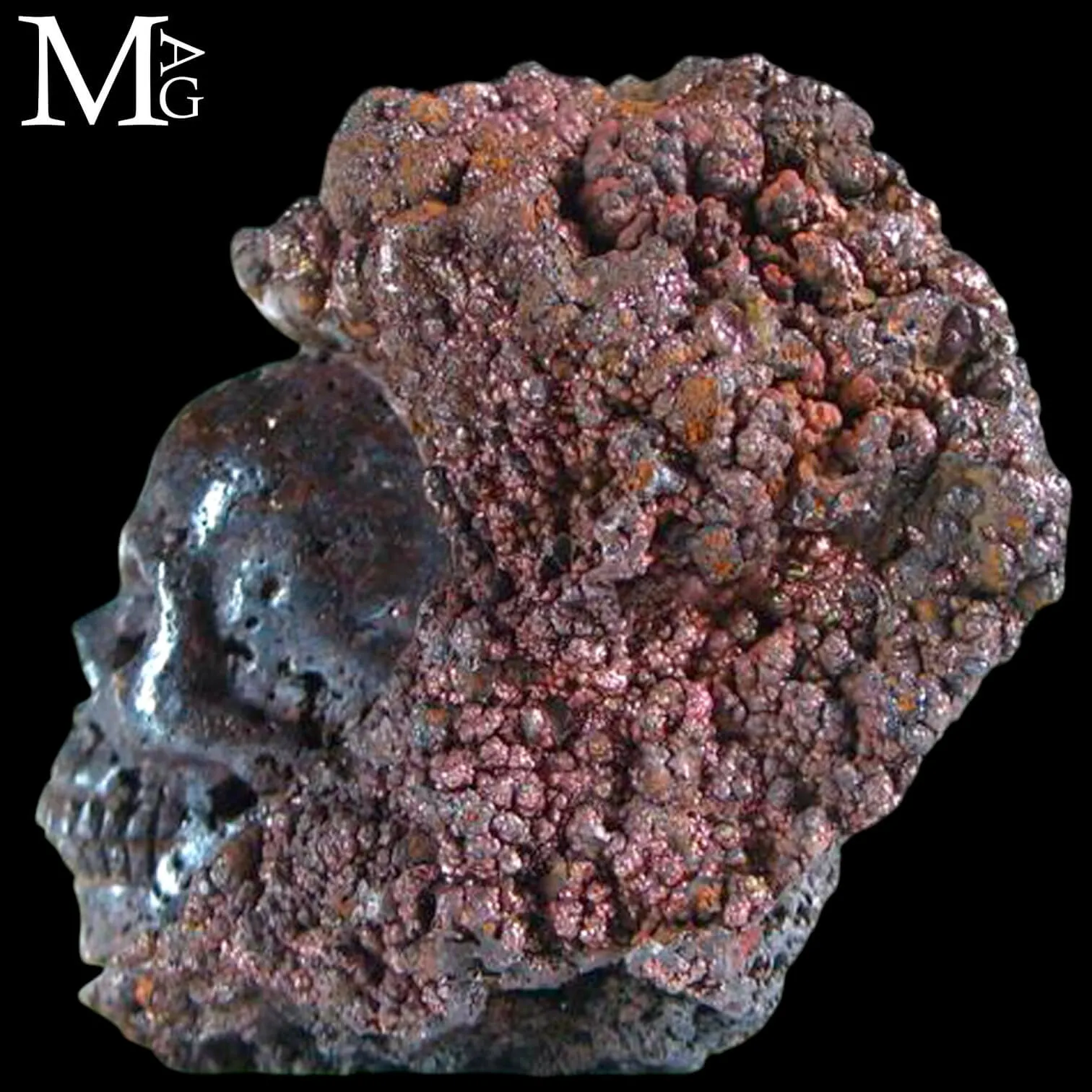 Teschio in Limonite naturale – Scultura artigianale