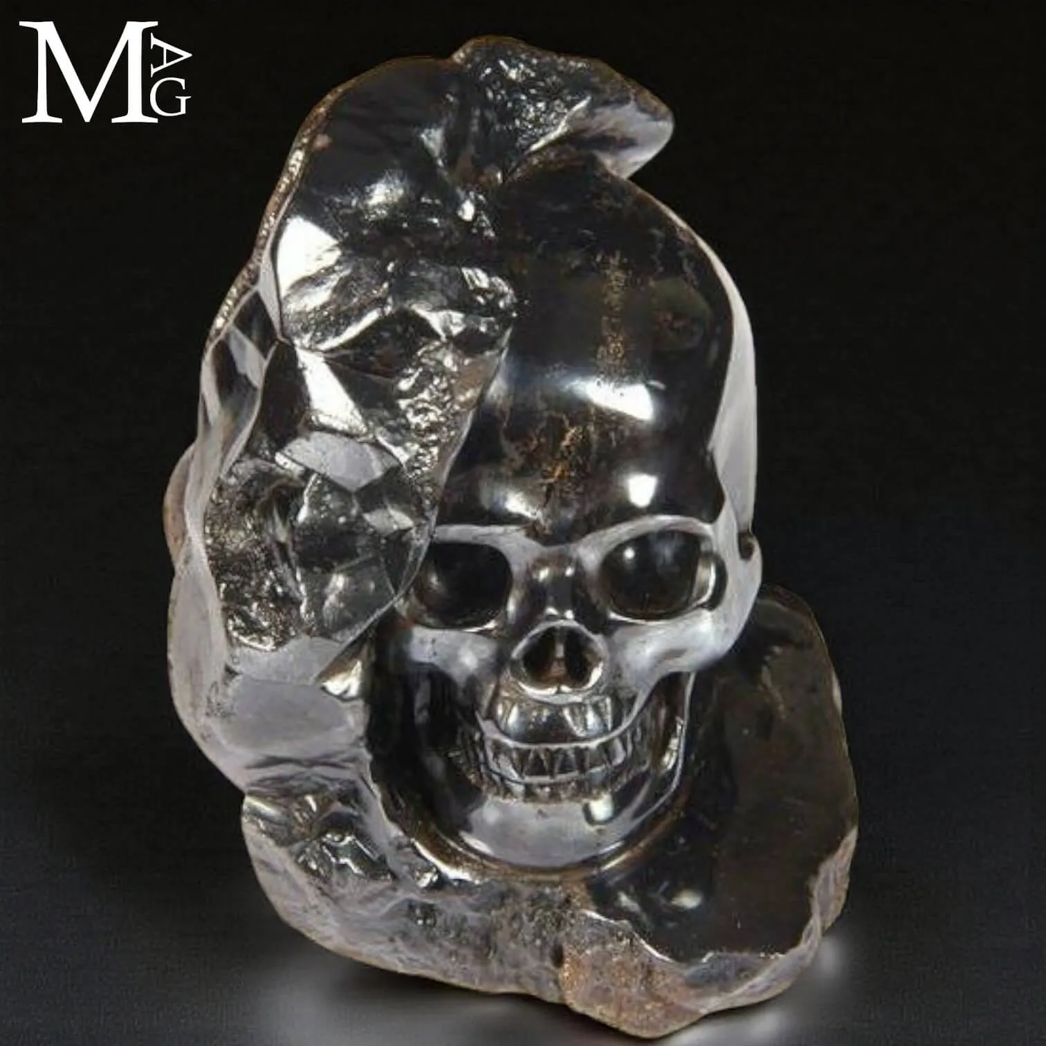 Teschio in Ematite – Scultura Artigianale