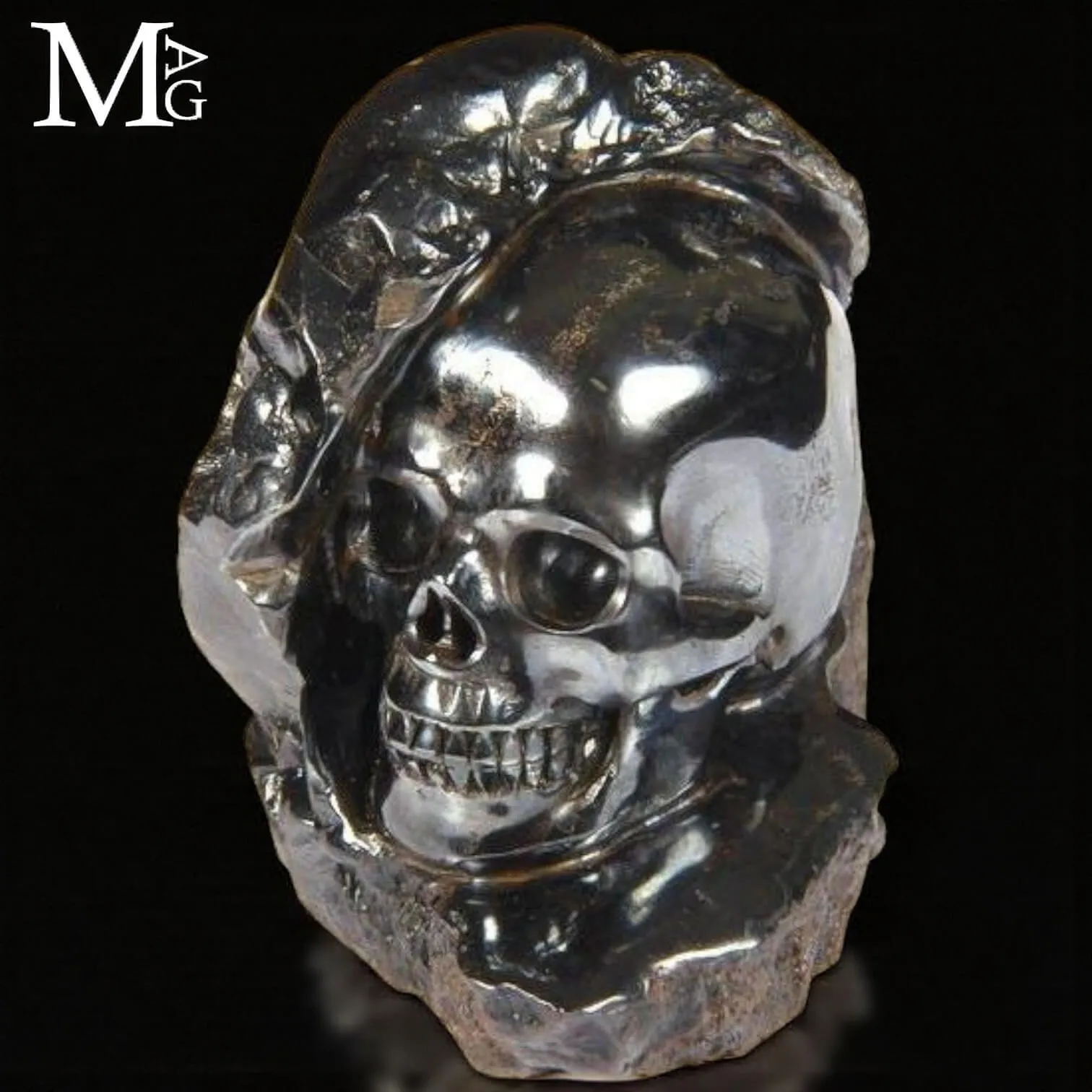 Teschio in Ematite – Scultura Artigianale