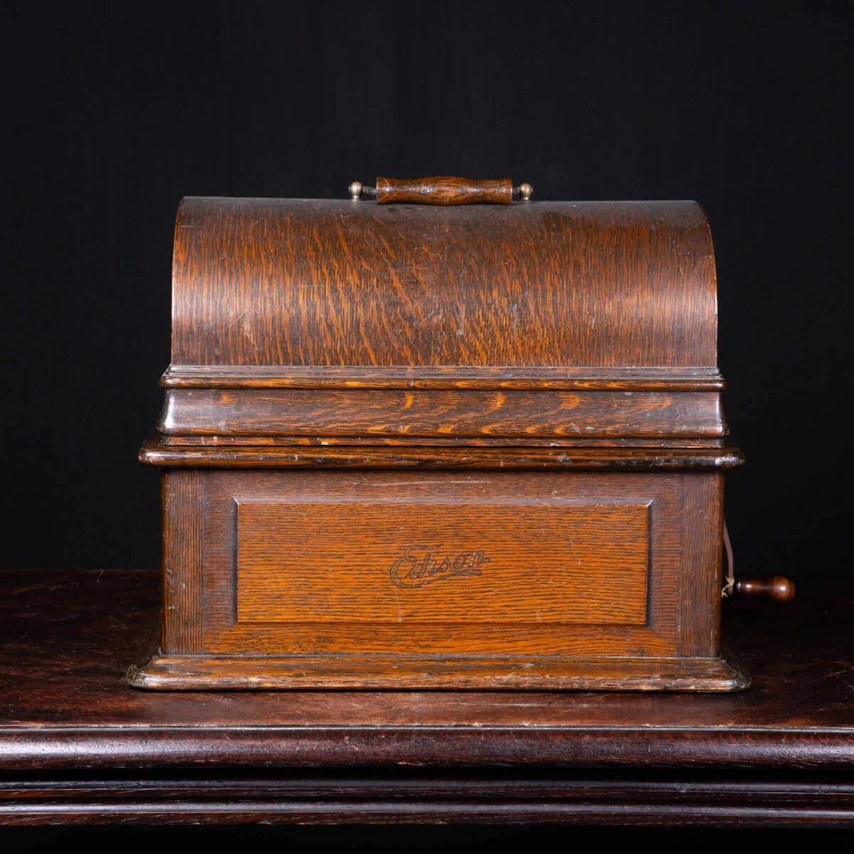 Fonografo Edison con tromba extra large, 1901-1903