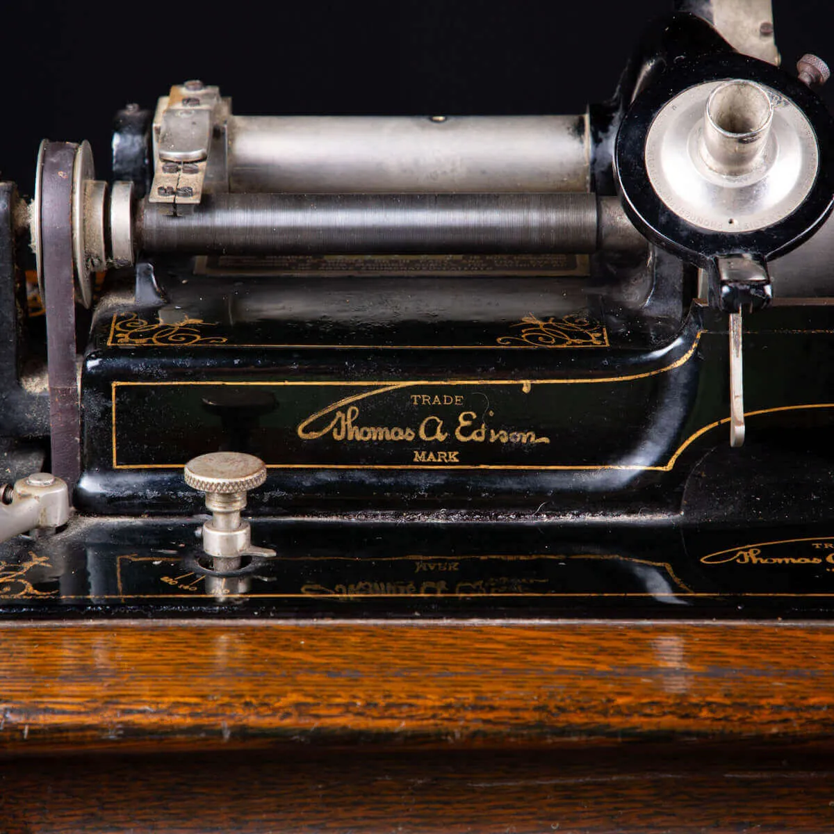 Fonografo Edison con tromba extra large, 1901-1903