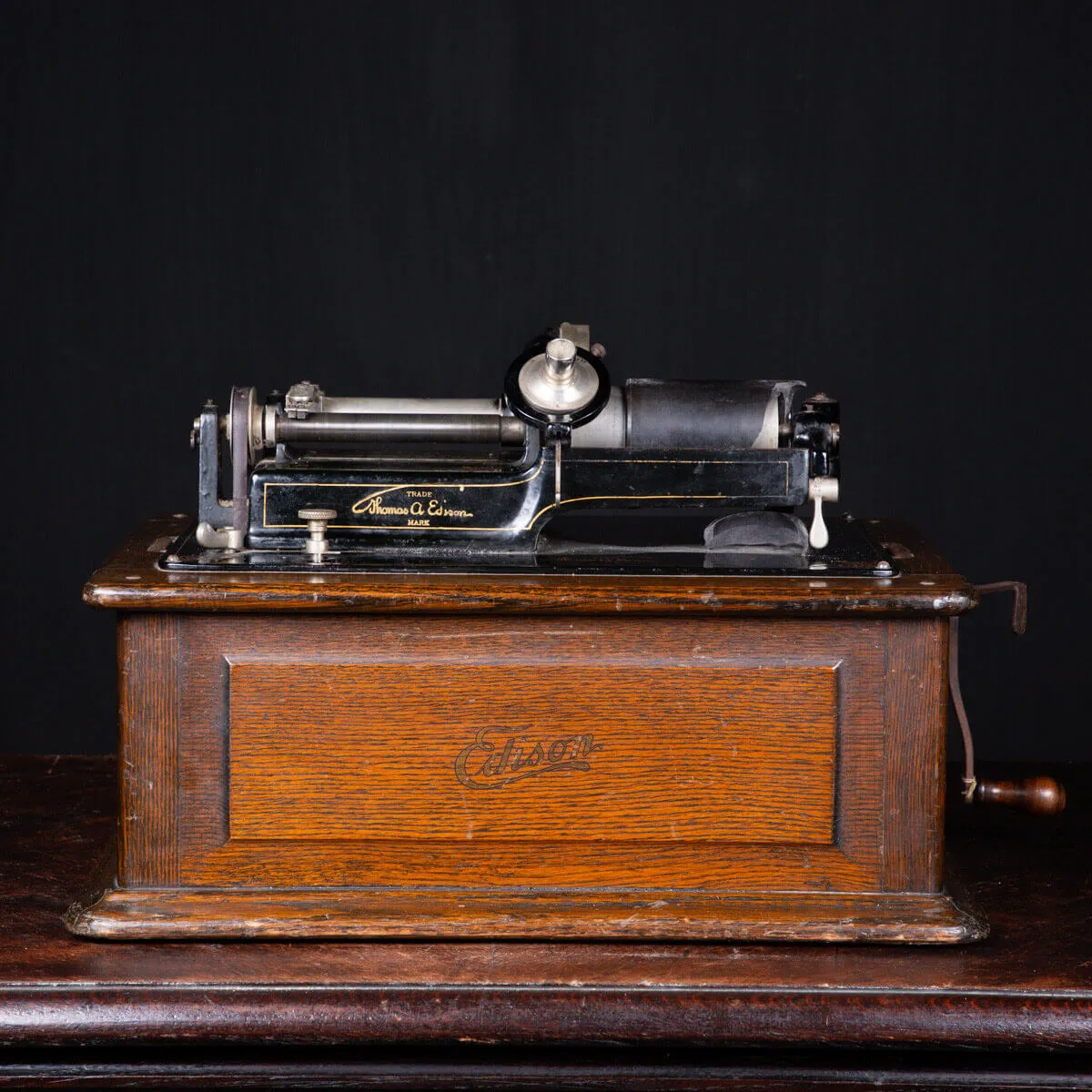 Fonografo Edison con tromba extra large, 1901-1903