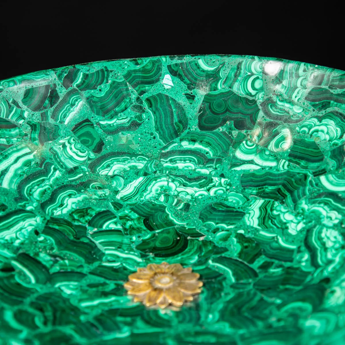 Vaso Antico in Malachite Stile Napoleone III
