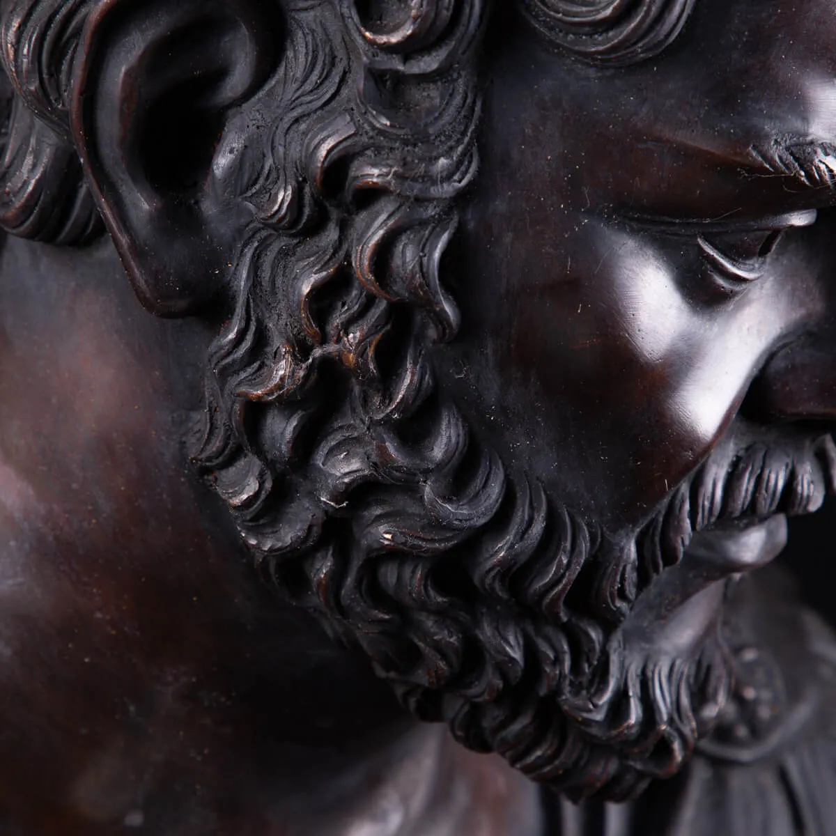 Busto in bronzo dell'imperatore romano Caracalla.