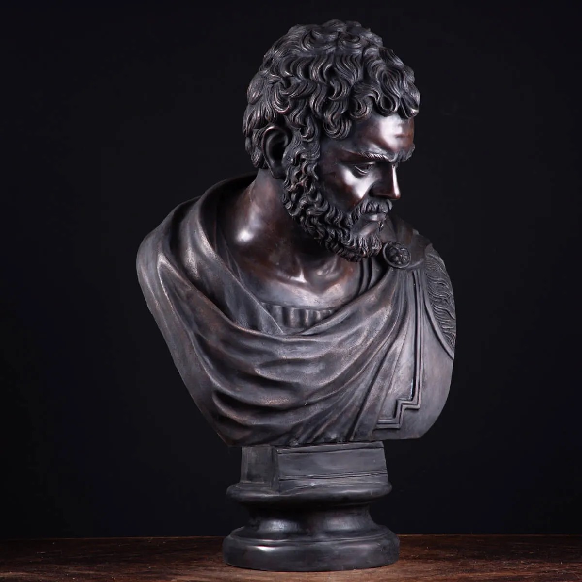 Busto in bronzo dell'imperatore romano Caracalla.
