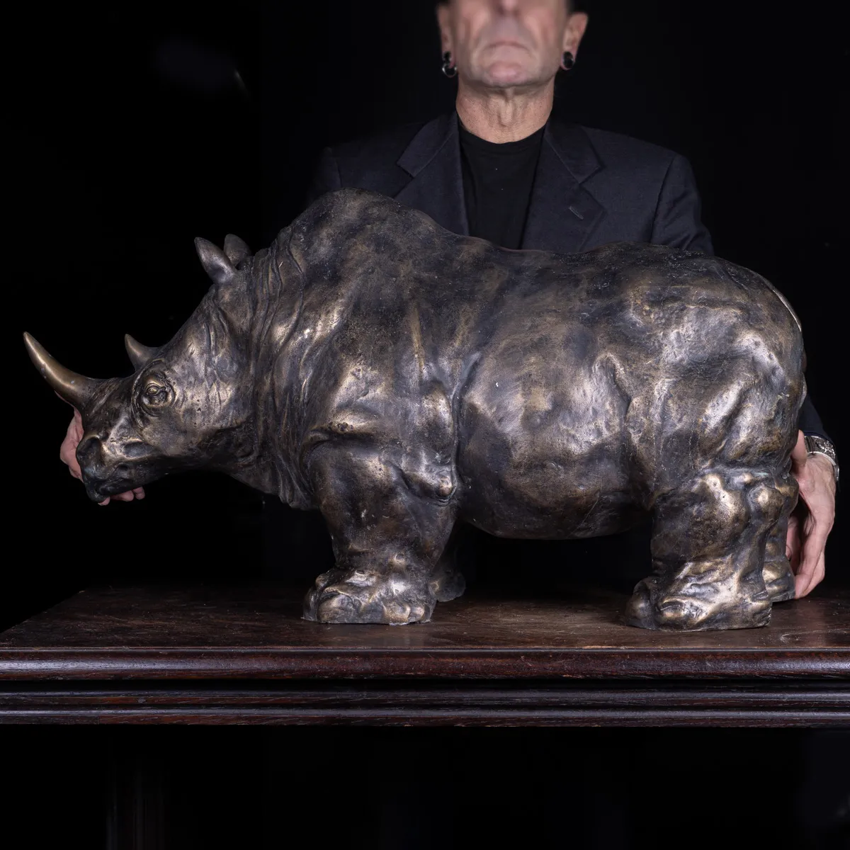 Scultura in Bronzo - Rinoceronte Monumentale.