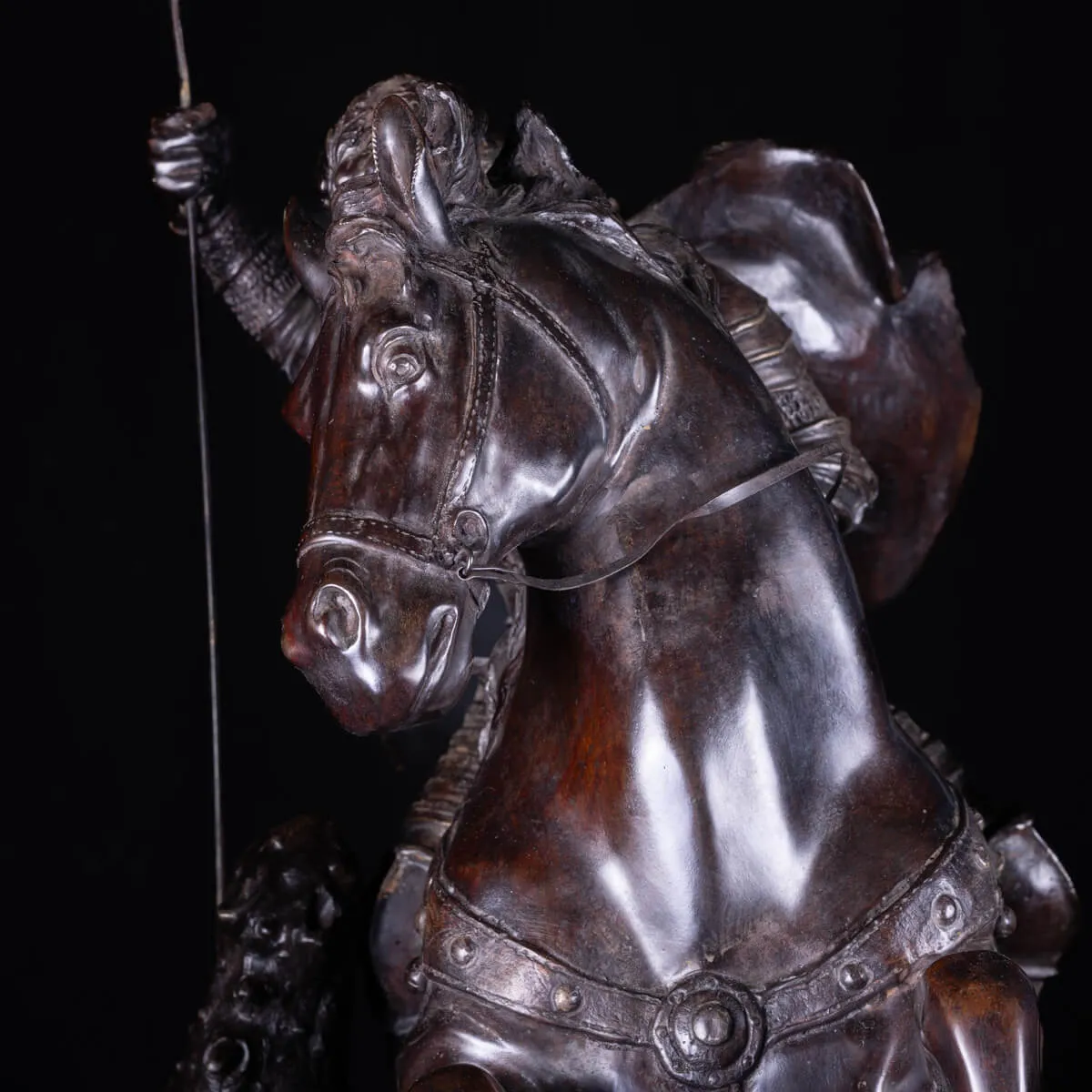 Scultura in Bronzo - San Giorgio e il Drago.