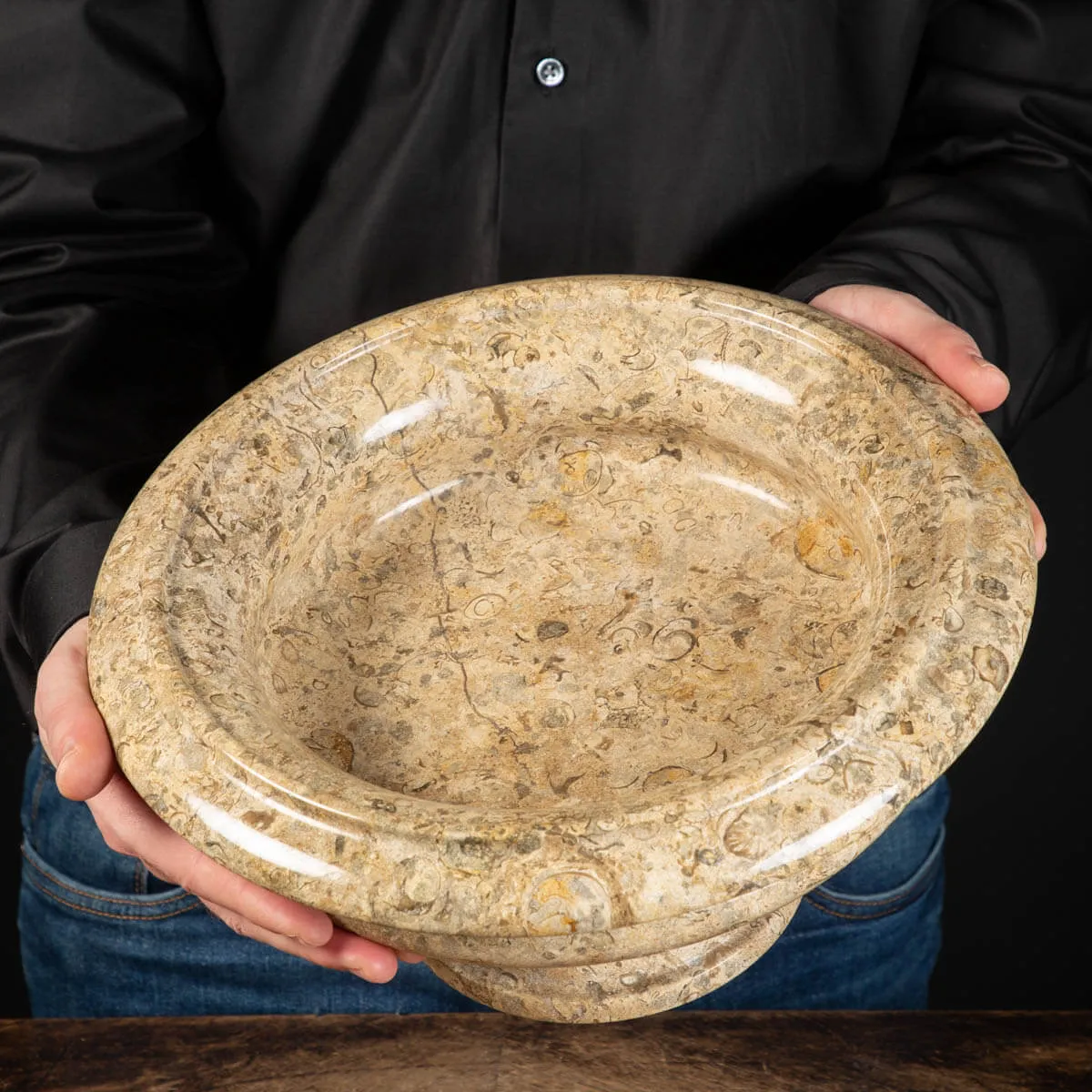 Portafrutta  con Sedimenti Fossili