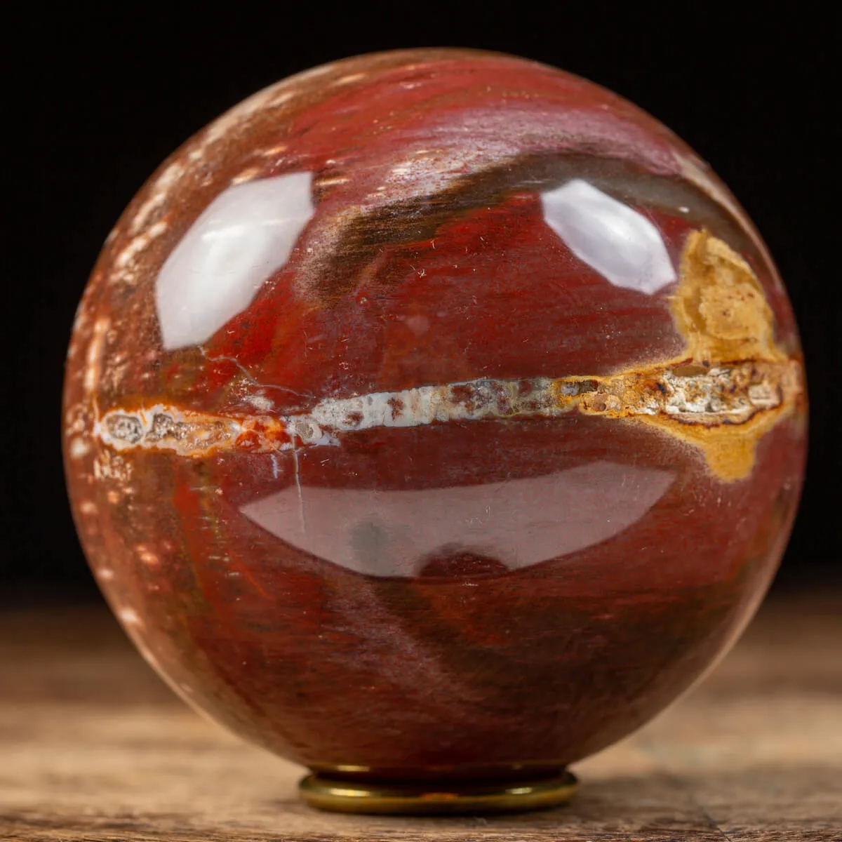 Sfera di Legno Pietrificato