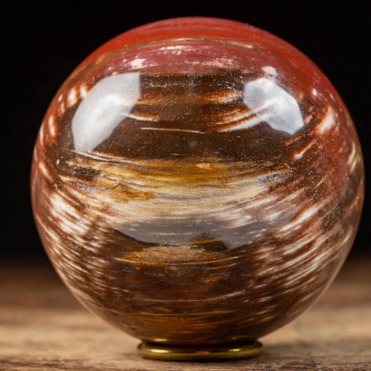 Sfera di Legno Pietrificato