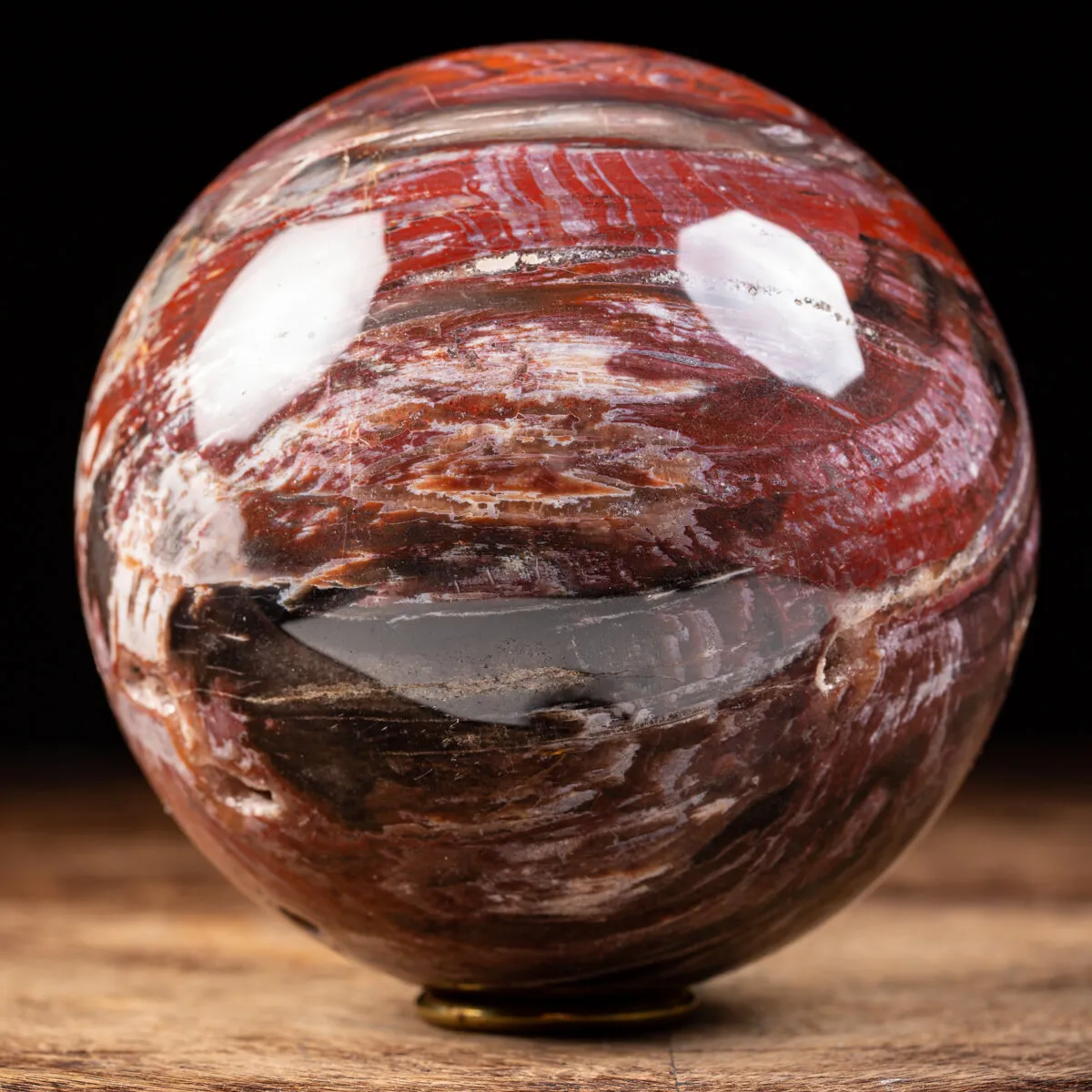 Sfera di Legno Pietrificato