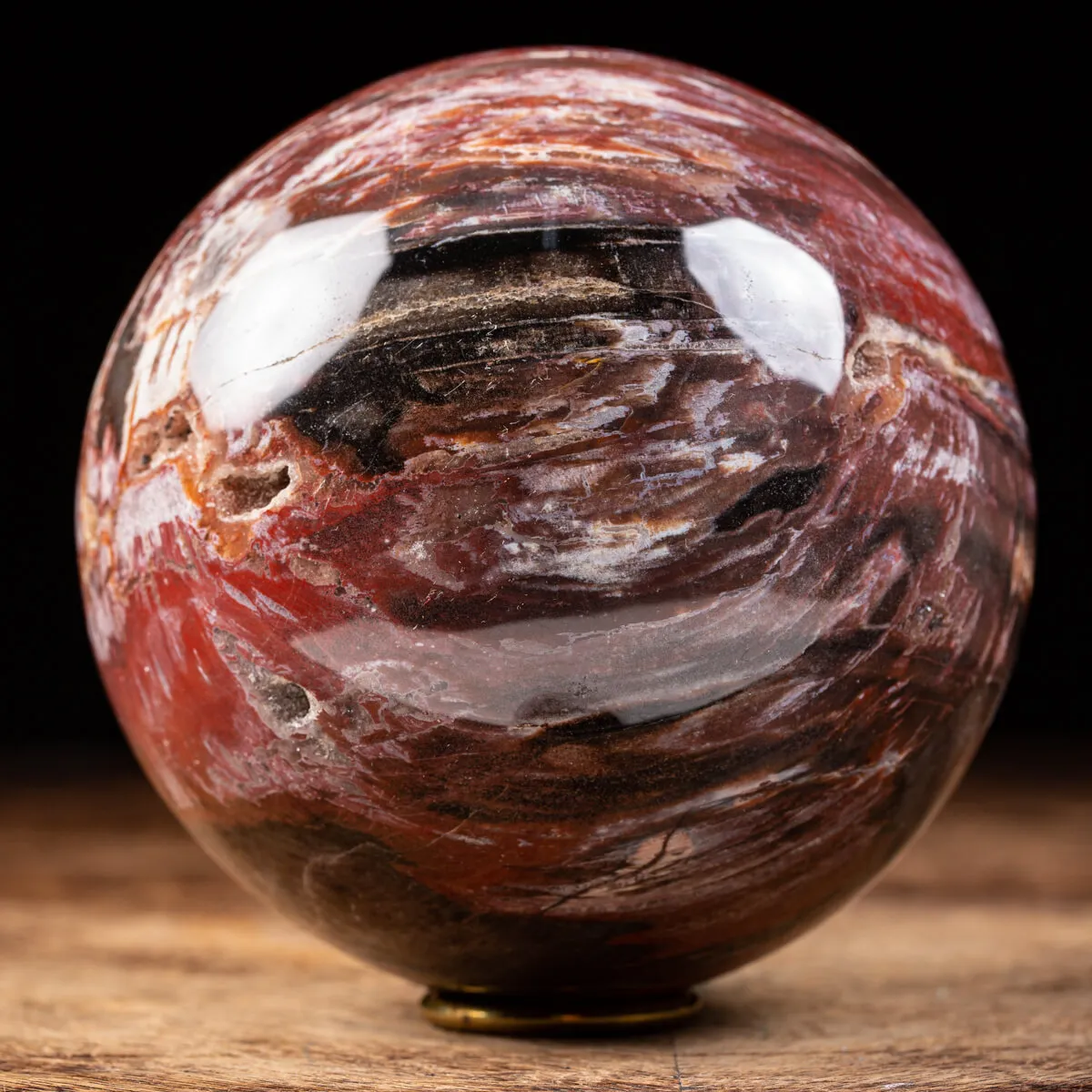 Sfera di Legno Pietrificato