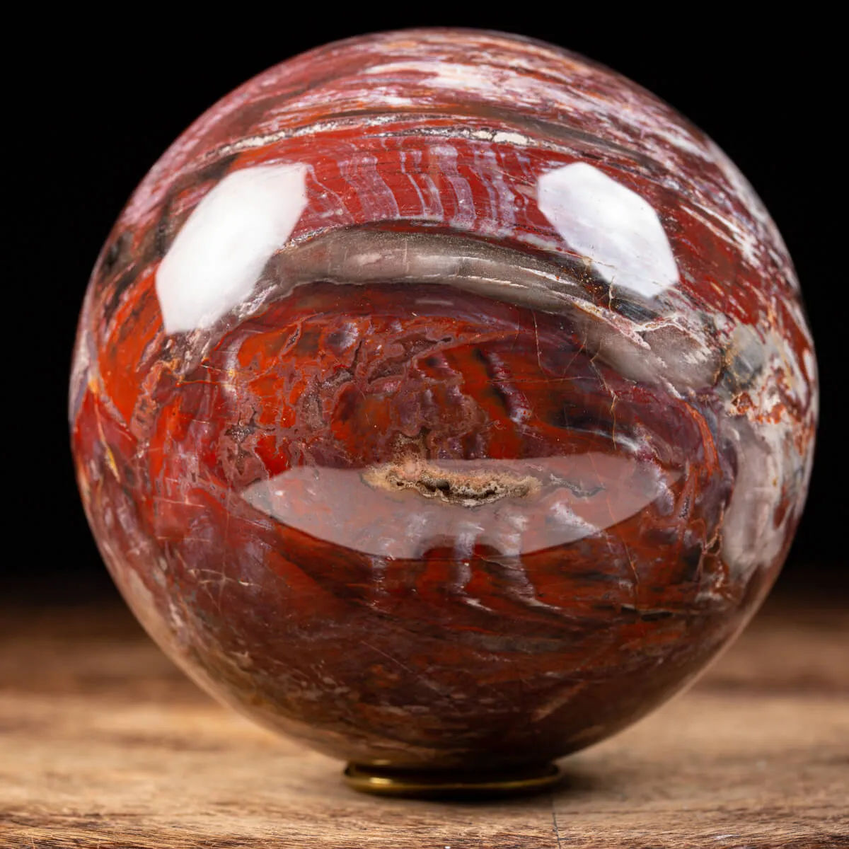 Sfera di Legno Pietrificato
