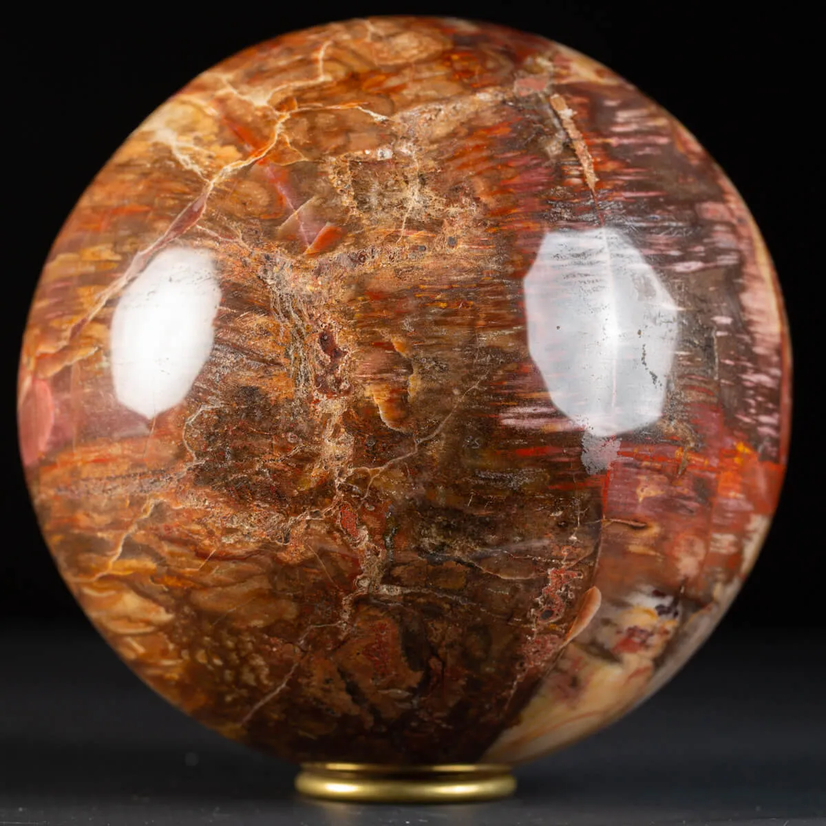 Sfera di Legno Pietrificato