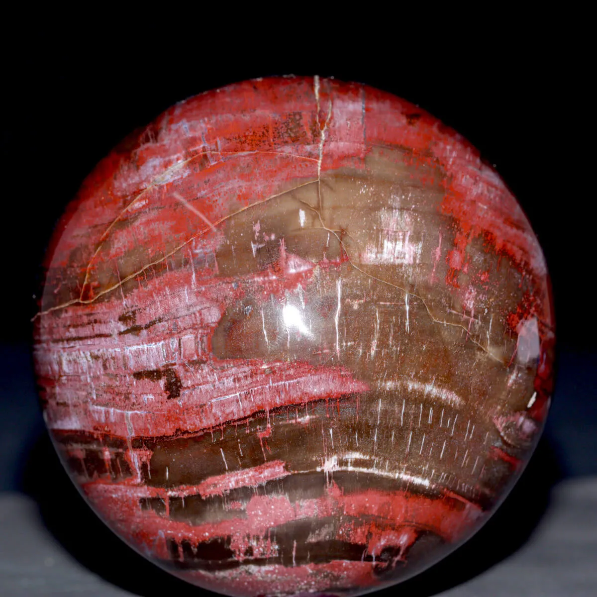 Sfera di Legno Fossile del Madagascar.