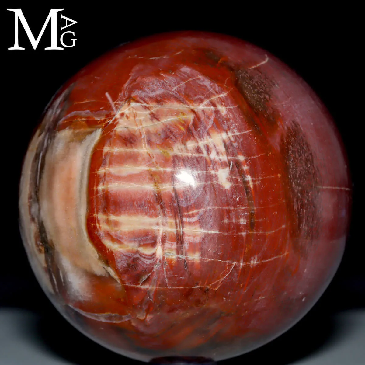 Sfera in Legno Fossile – Madagascar