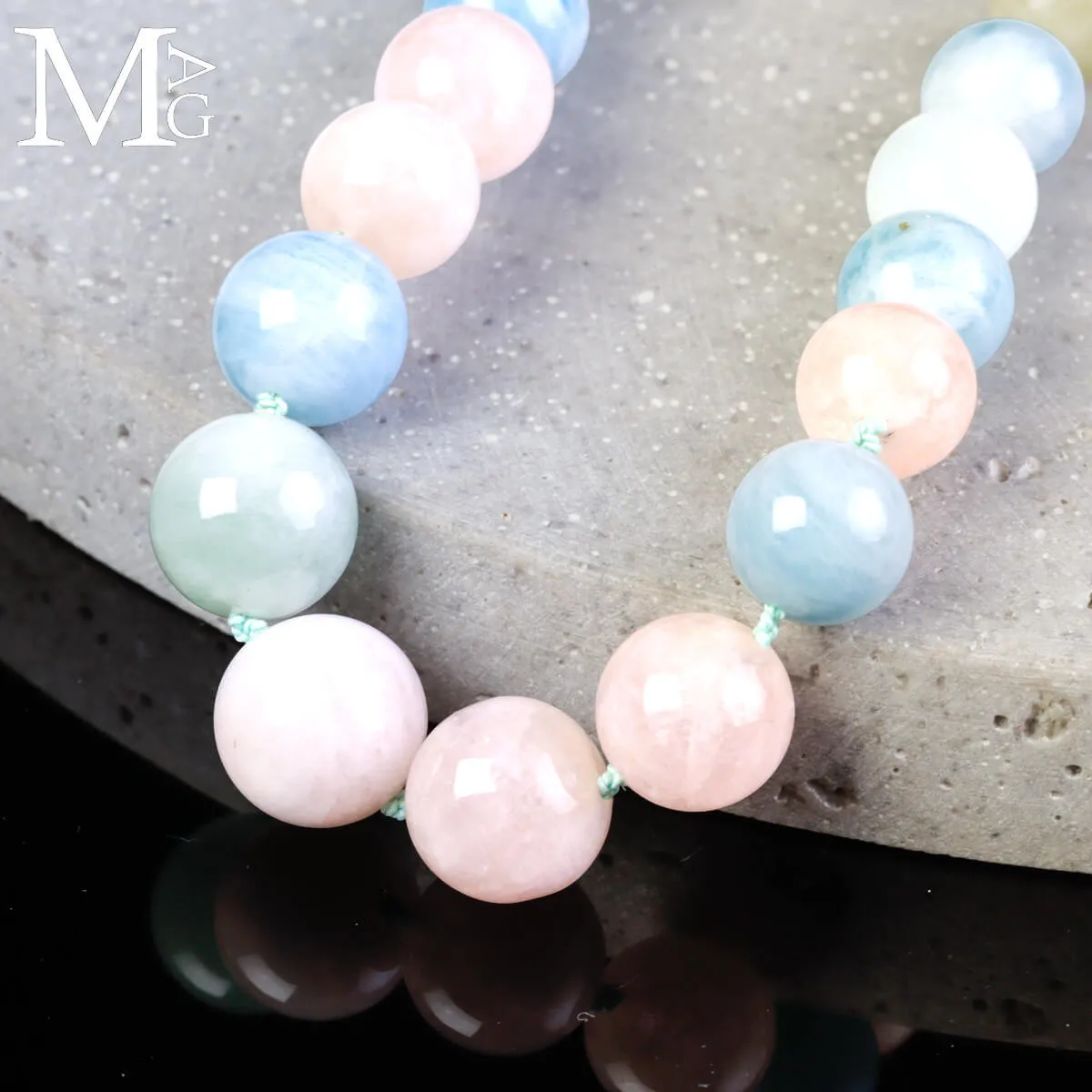 Collier Berilli: Acquamarina e Morganite