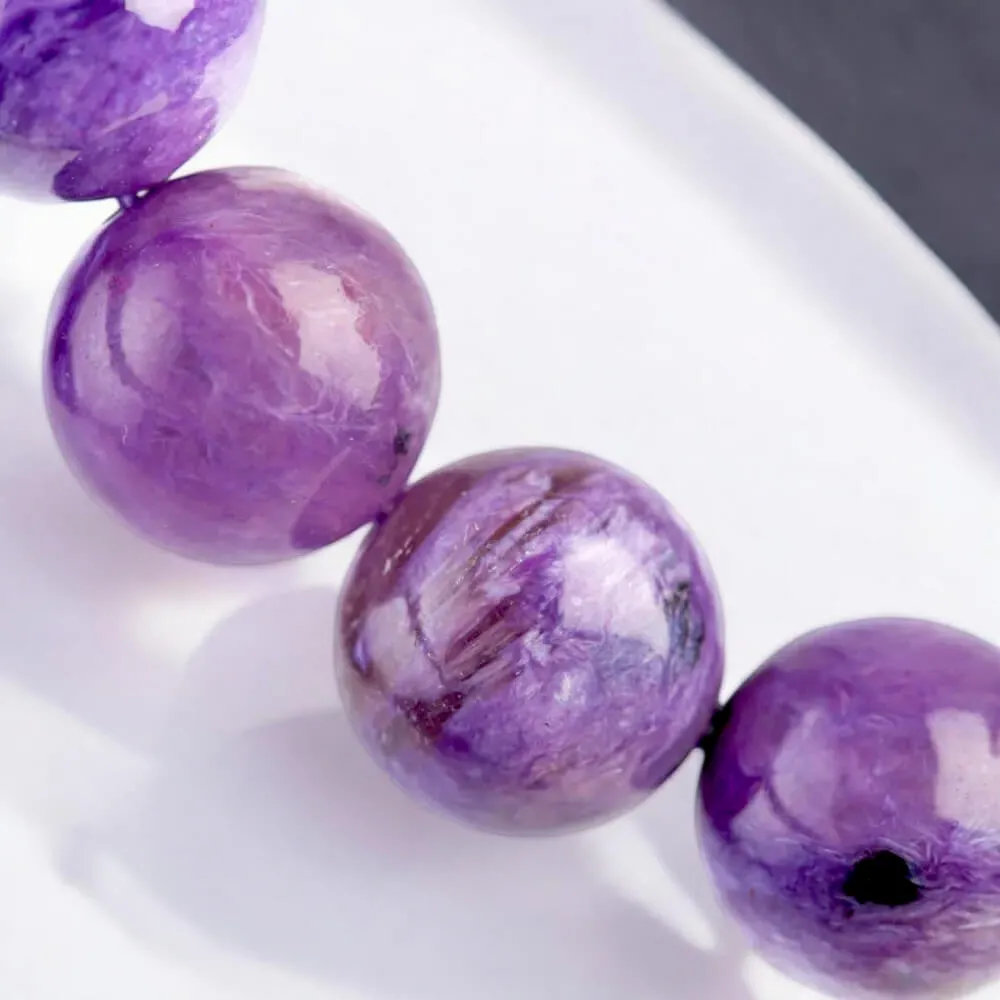 Bracciale in Sfere di Charoite