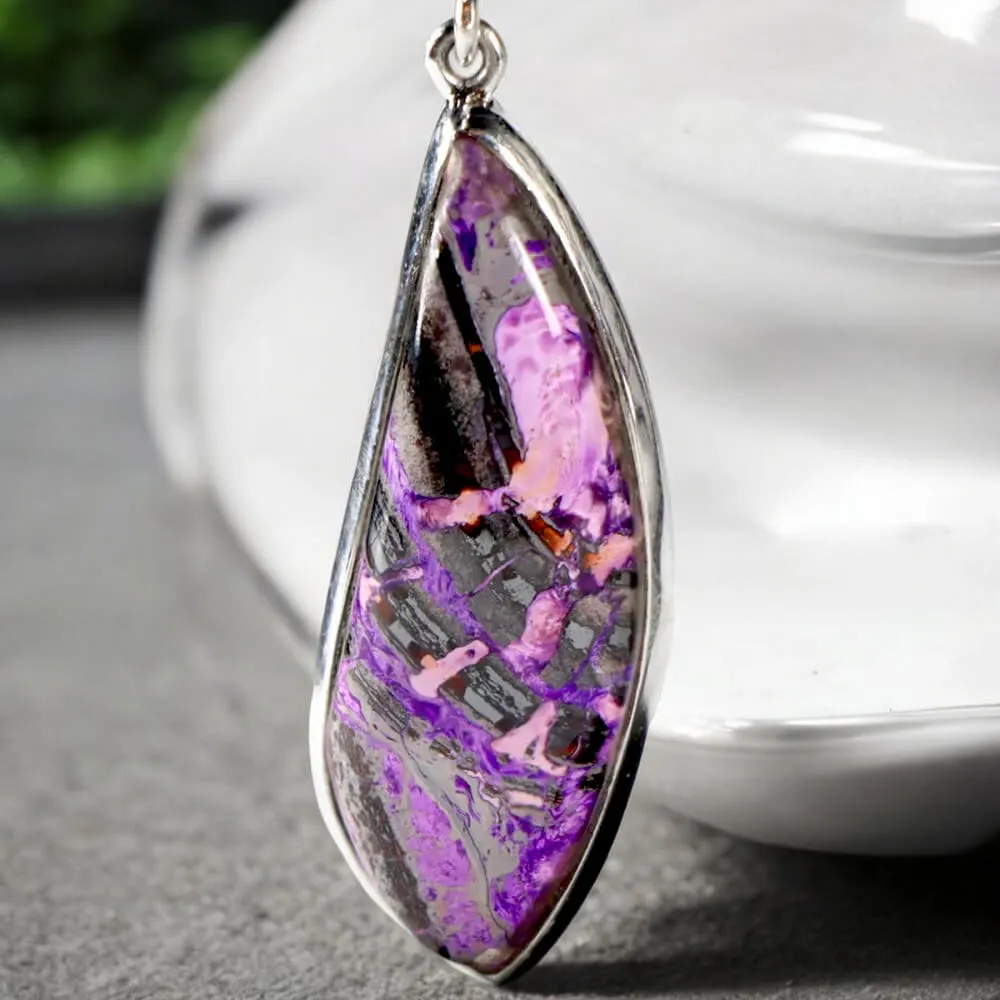 Orecchini Charoite e Ametista