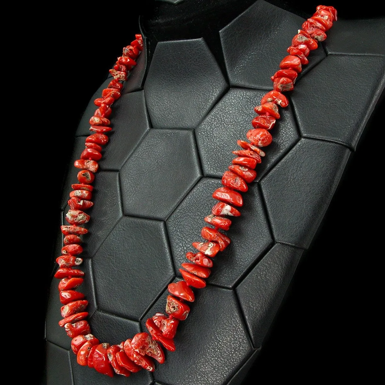 Collana in Corallo Rosso Mediterraneo.